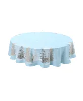 Laural Home Winter Wonderland 70" Round Tablecloth