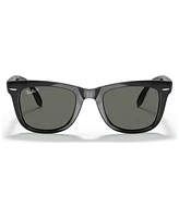 Ray-Ban Polarized Sunglasses, RB4105 Folding Wayfarer