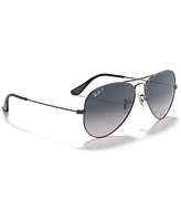 Ray-Ban Polarized Unisex Sunglasses, RB3025 Aviator Gradient