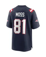 Men's Nike Randy Moss Navy New England Patriots Game Retired Player Jersey