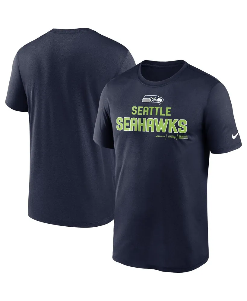 Men's Nike College Navy Seattle Seahawks Fan Gear Wordmark