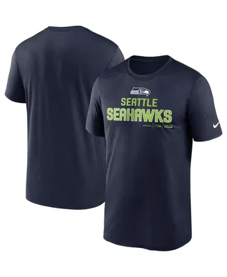 Men's Nike College Navy Seattle Seahawks Legend Community Performance T-shirt