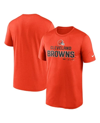 Men's Nike Orange Cleveland Browns Legend Community Performance T-shirt