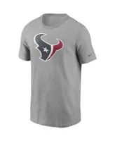 Men's Nike Heathered Gray Houston Texans Primary Logo T-shirt