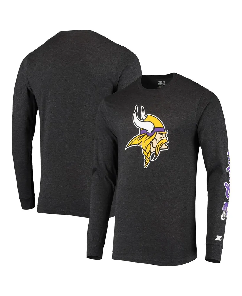 Men's Starter Heathered Gray Minnesota Vikings Prime Time T-Shirt