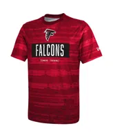 Men's New Era Red Atlanta Falcons Combine Authentic Sweep T-shirt