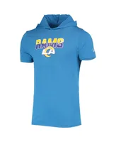 Men's New Era Heathered Blue Los Angeles Rams Team Brushed Hoodie T-shirt