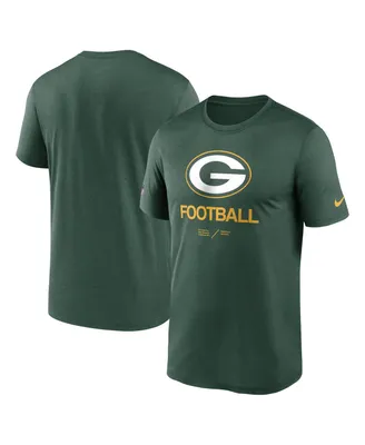 Men's Nike Green Green Bay Packers Infographic Performance T-shirt