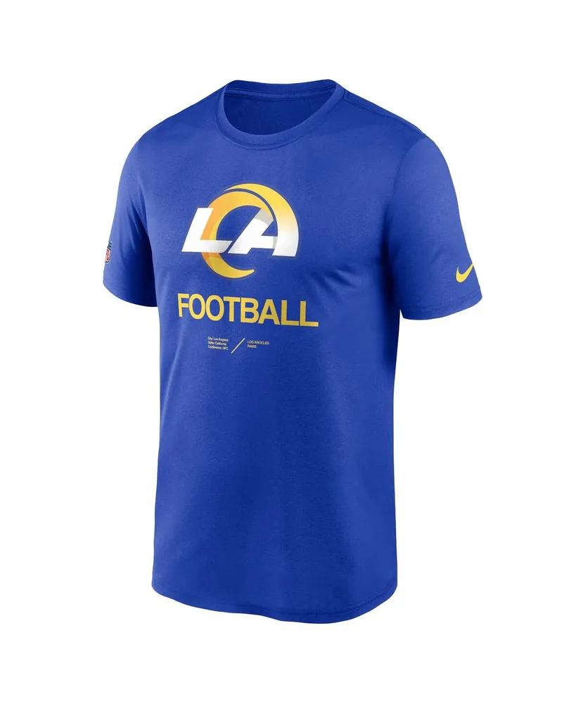 Men's Nike Royal Los Angeles Rams Infographic Performance T-shirt