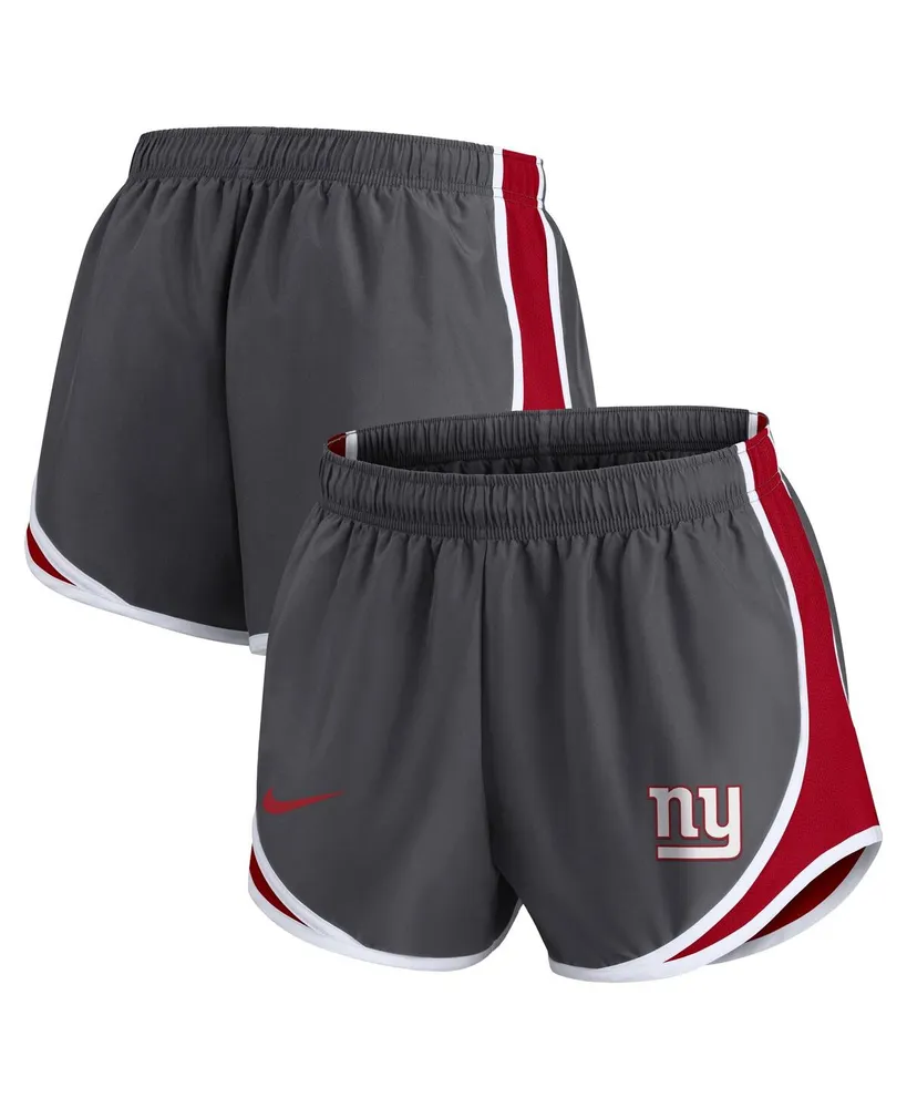 Women's Nike Charcoal New York Giants Logo Performance Tempo Shorts