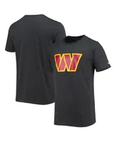 Men's New Era Heathered Black Washington Commanders Training Collection T-shirt