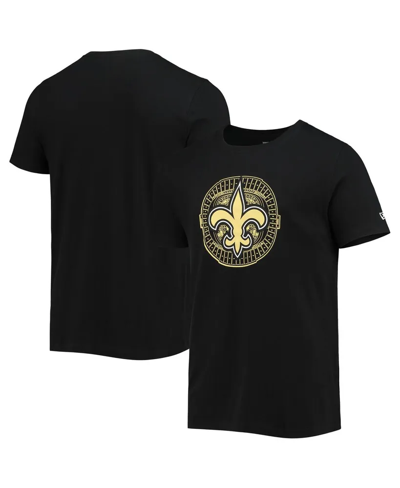 Men's New Era Black Orleans Saints Stadium T-shirt