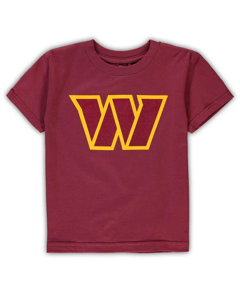 Toddler Boys and Girls Burgundy Washington Commanders Logo T-shirt