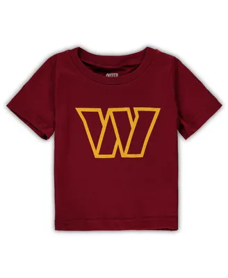 Infant Boys and Girls Burgundy Washington Commanders Team Logo T-shirt