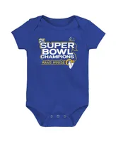 Infant Boys and Girls Fanatics Royal Los Angeles Rams Super Bowl Lvi Champions Parade Bodysuit