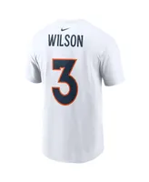 Men's Nike Russell Wilson White Denver Broncos Player Name & Number T-shirt