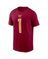 Men's Nike Jahan Dotson Burgundy Washington Commanders 2022 Nfl Draft First Round Pick Player Name & Number T-shirt