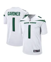 Men's Nike Ahmad Sauce Gardner White New York Jets 2022 Nfl Draft First Round Pick Game Jersey