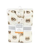 Hudson Baby Boys Unisex Plush Sleeveless Sleeping Bag, Sack, Blanket, Months