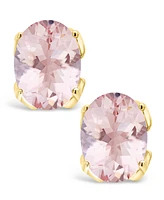 Macy's Morganite (2-1/3 ct. t.w.) Stud Earrings in 14K Gold