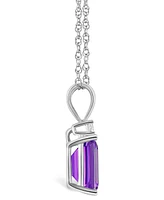 Amethyst (2-1/4 ct. t.w.) and Diamond Accent Pendant Necklace 14K White Gold or
