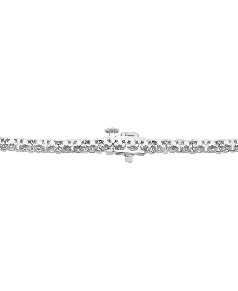 Wrapped in Love Diamond Graduated 17" Collar Necklace (1 ct. t.w.) in Sterling Silver, Created for Macy's