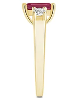Macy's Garnet and Diamond Ring (2 ct.t.w 1/4 ct.t.w) 14K Yellow Gold