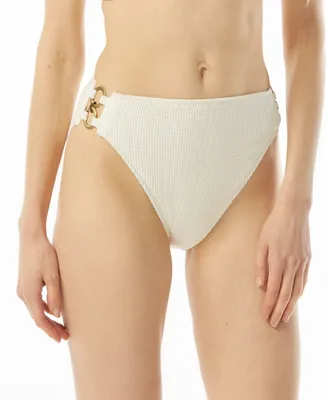Michael Kors Women's Chain-Detail High-Leg Bikini Bottoms