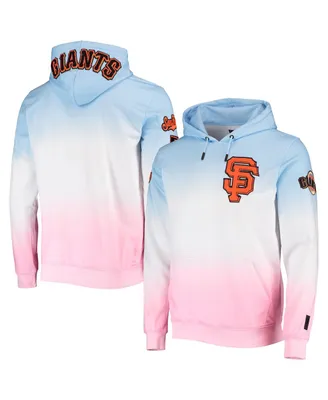 Men's Pro Standard Blue, Pink San Francisco Giants Ombre Pullover Hoodie