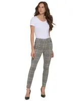 Tommy Hilfiger Women's Plaid Stretch Pull-On Pants
