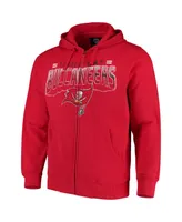 Men's G-iii Sports by Carl Banks Red Tampa Bay Buccaneers Perfect Season Full-Zip Hoodie