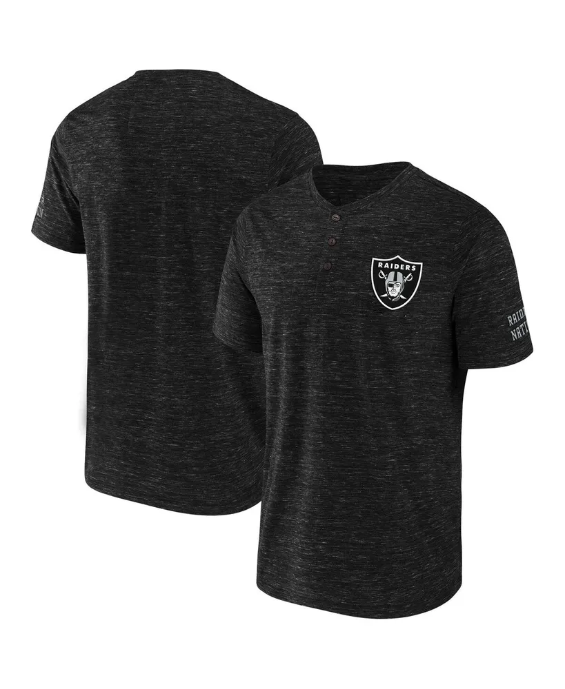 Las Vegas Raiders NFL x Darius Rucker Collection by Fanatics Henley Long  Sleeve T-Shirt - Heather Gray