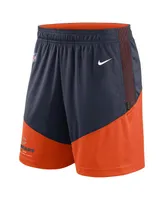 Men's Nike Navy, Orange Chicago Bears Primary Lockup Performance Shorts