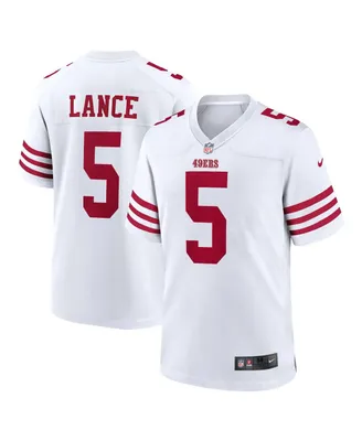 Men's Nike Trey Lance White San Francisco 49ers Player Game Jersey