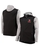 Men's Dunbrooke Black and Gray Tampa Bay Buccaneers Big Tall Alpha Full-Zip Hoodie Jacket