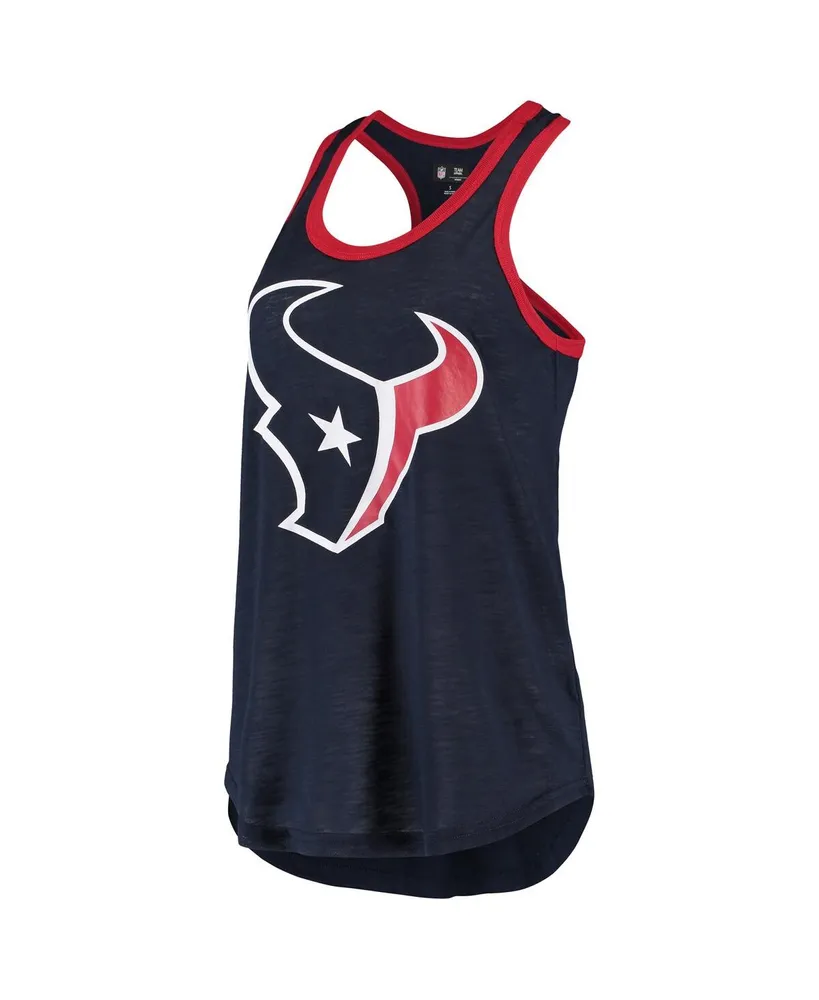 Women's G-iii 4Her by Carl Banks Navy Houston Texans Tater Tank Top