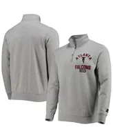 Men's Starter Gray Atlanta Falcons Throwback Heisman Quarter-Zip Jacket