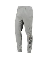Men's Msx by Michael Strahan Heathered Gray New Orleans Saints Jogger Pants
