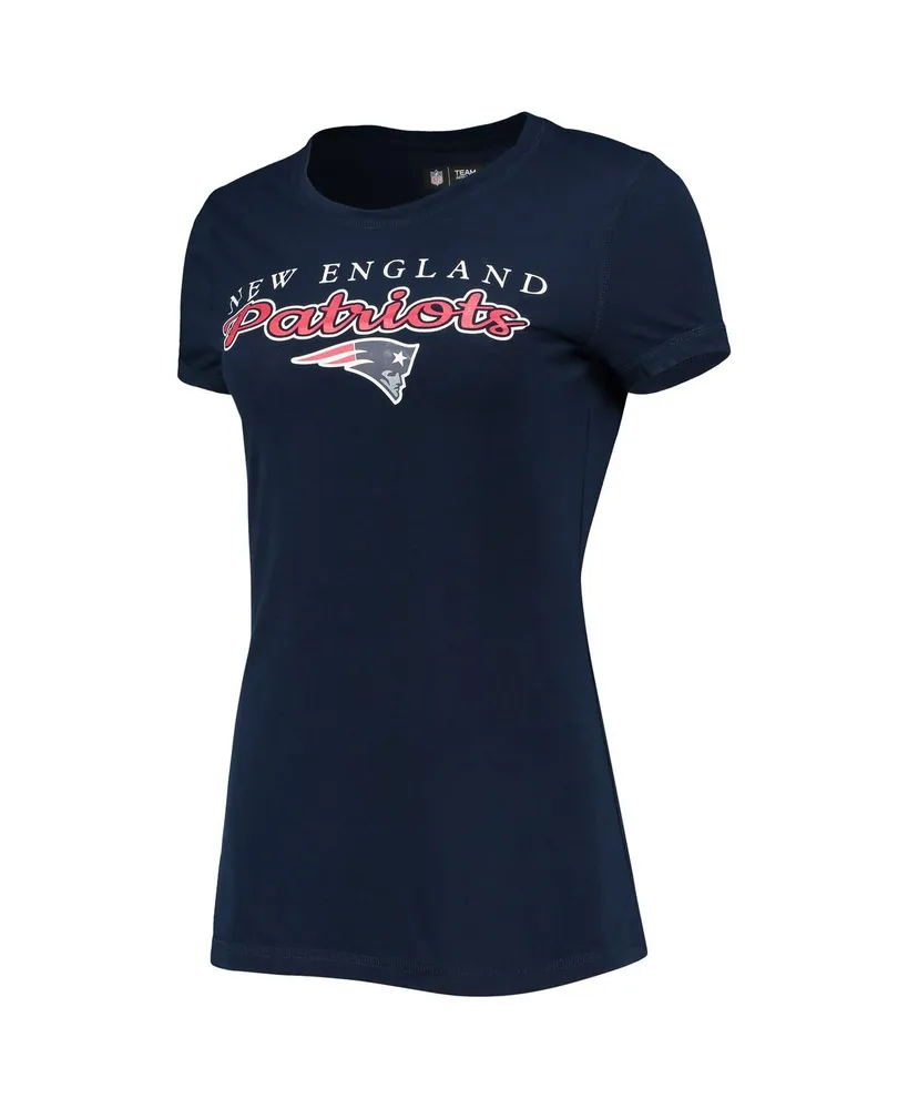 Women's Concepts Sport Navy, Red New England Patriots Logo T-shirt and Pants Set