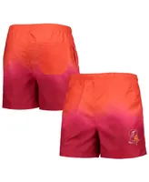 Men's Foco Red Tampa Bay Buccaneers Retro Dip-Dye Swim Shorts