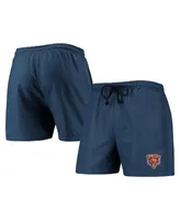 Men's Foco Navy Chicago Bears Magic Print Palm Traditional Swim Shorts