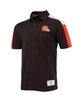 Men's Tommy Hilfiger Brown, Orange Cleveland Browns Logan Polo Shirt