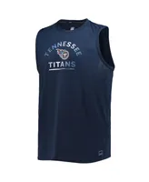 Men's Msx by Michael Strahan Navy Tennessee Titans Rebound Tank Top