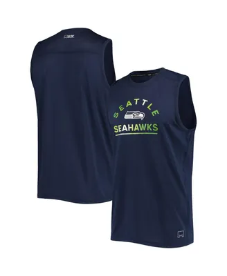 Men's Msx by Michael Strahan College Navy Seattle Seahawks Rebound Tank Top