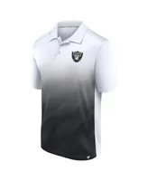 Men's Fanatics White and Black Las Vegas Raiders Parameter Polo Shirt