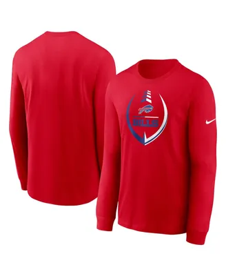 Men's Nike Red Buffalo Bills Icon Legend Long Sleeve T-shirt