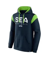 Men's Fanatics College Navy Seattle Seahawks Call The Shot Pullover Hoodie