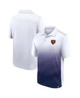 Men's Fanatics White and Navy Chicago Bears Parameter Polo Shirt