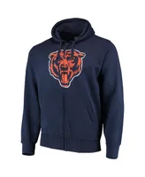 Men's Nike Navy Chicago Bears Surrey Full-Zip Hoodie Size: Medium