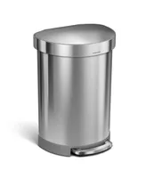 simplehuman Semi-Round Step Trash Can, 60 Liters